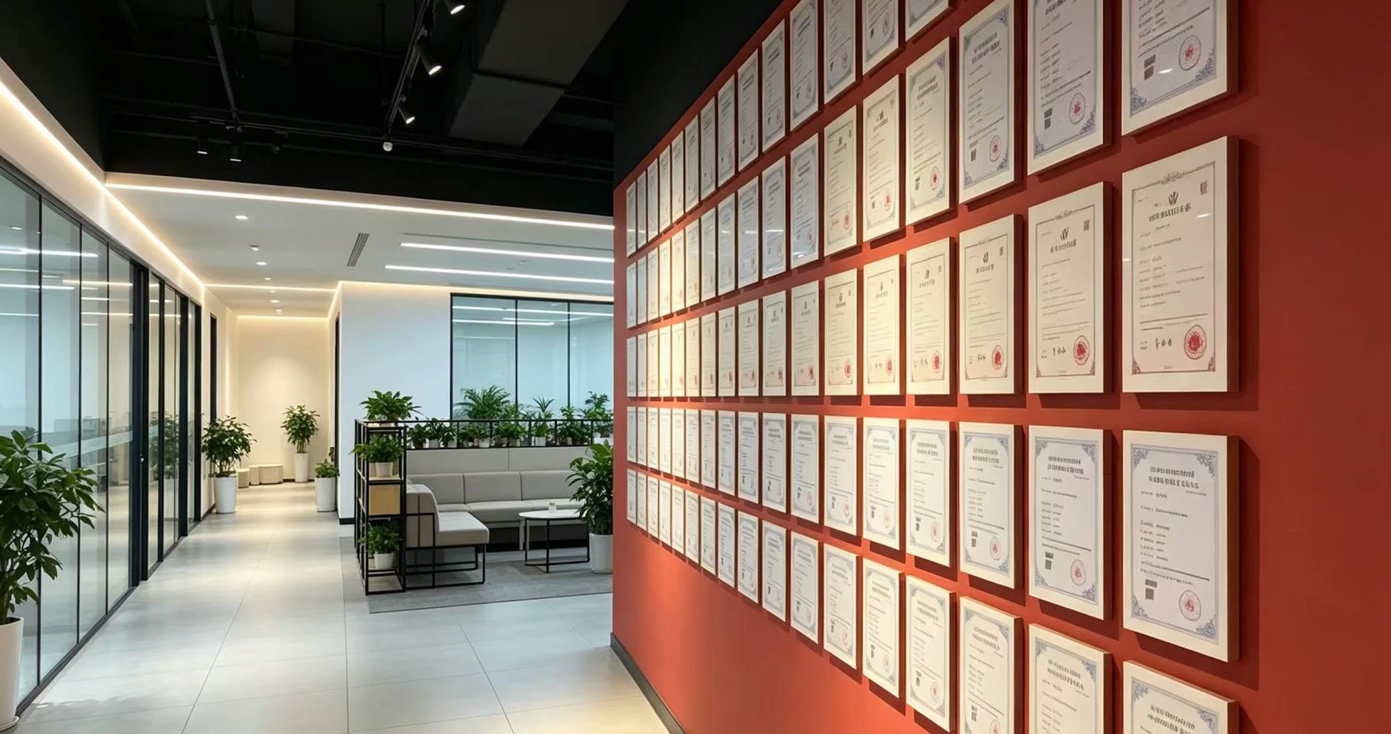Our qualification wall: software copyright registration certificates and more